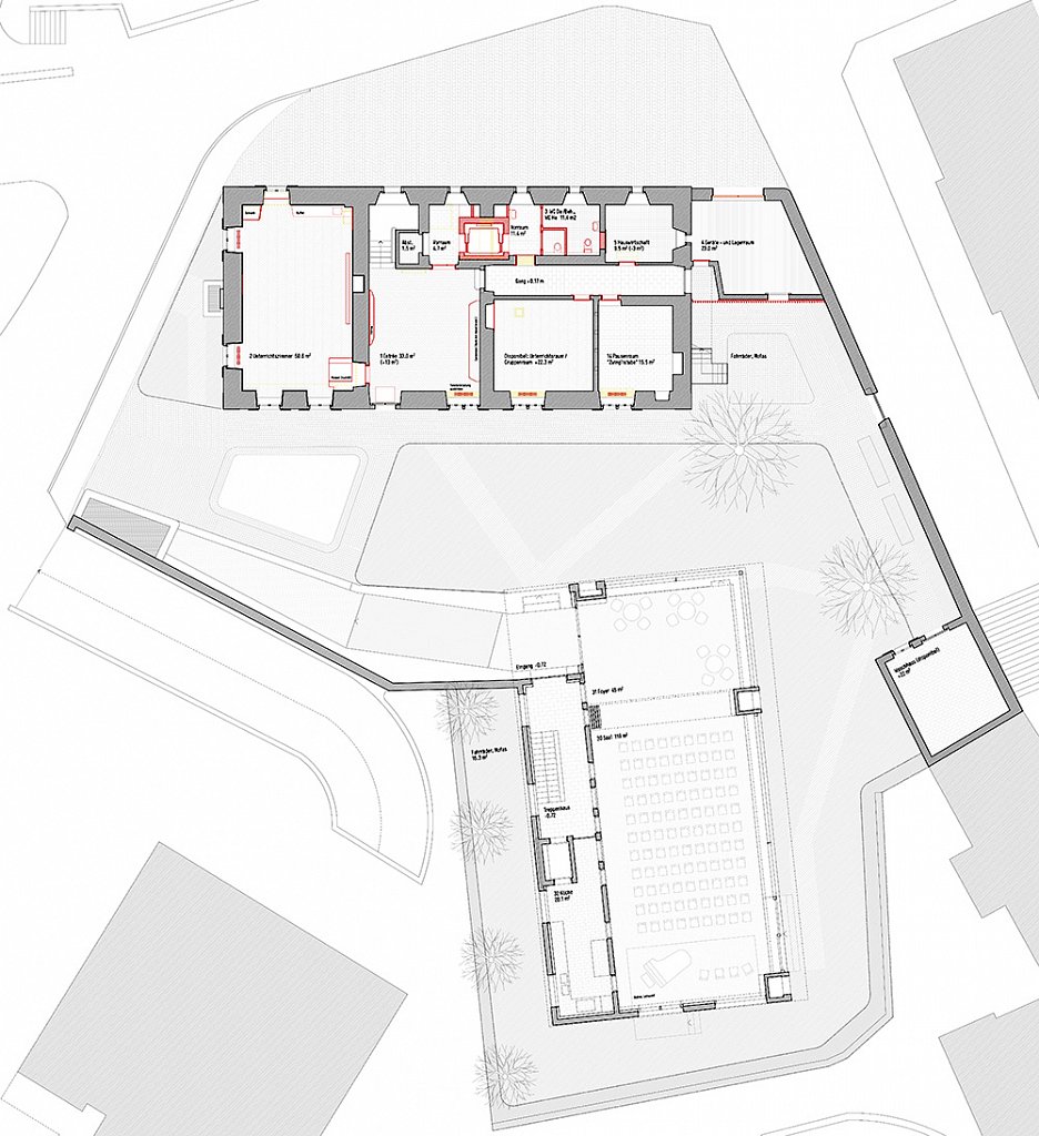 Erdgeschossplan Pfarrhof