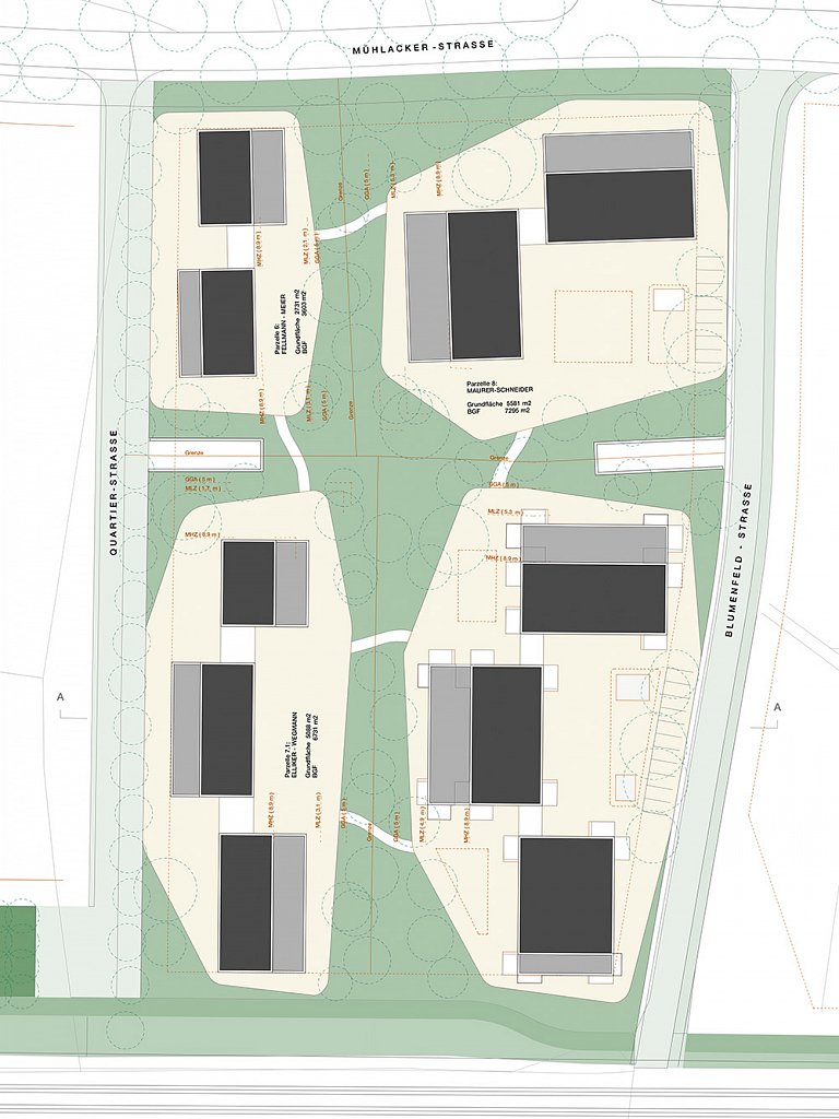Situationsplan Überbauung